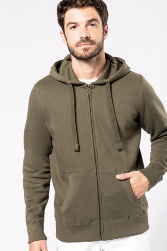 K454 - Hooded Sweater Met Rits